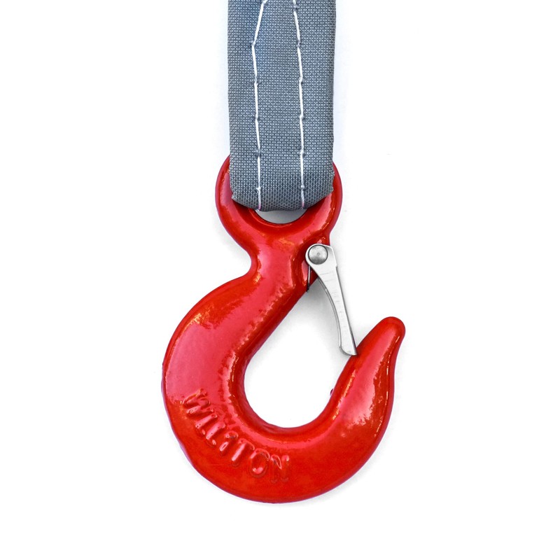 QWORK 5Ft Sling With 4 Legs Grab Hook and Adjuster,