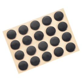 PATIKIL Round Mouse Feet Skates Pads 0.7mm for Gaming Mouse Feet Replacement Black 20 Pcs