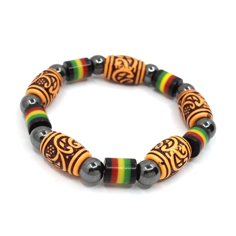 Teri's Boutique Rasta Hematitie Stretch Jamaica Reggae RYG Ethic Boho