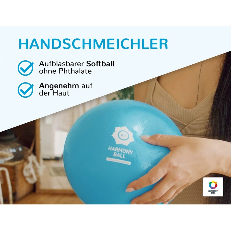 HARMONY BALL® Air Pilates Ball & Exercise Ball Phthalate-Free (Aqua