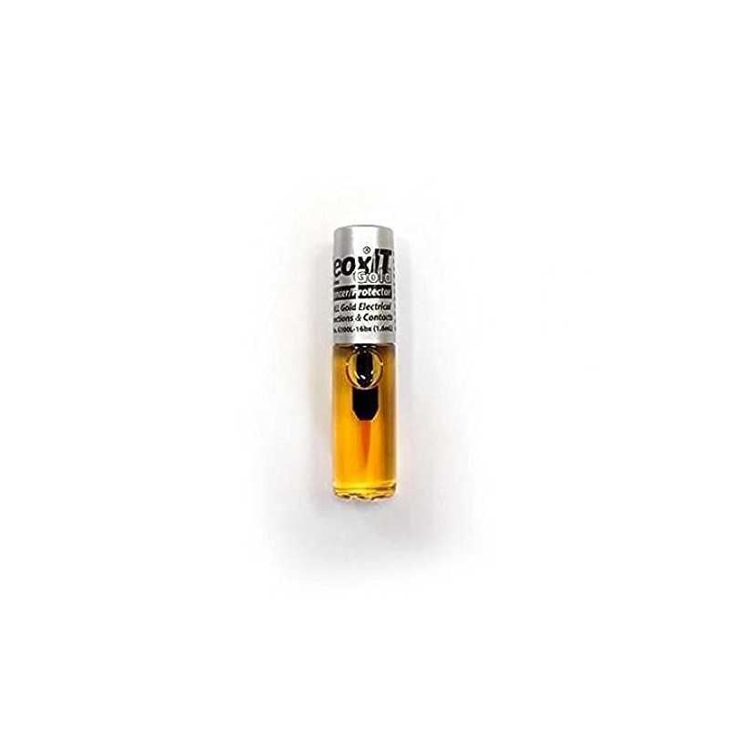 CAIG LABORATORIES DeoxIT® gold Mini-Brush Applicator, 100% Contact Conditioner, 1.6mL