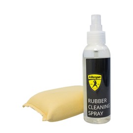 Killerspin Ping Pong Paddle Rubber Cleaner| Table Tennis Racket Cleaning Spray Kit| Ping Pong Bat & Blade Equipment Care| Accessories Maintenance & Protection| 125ml Spray Bottle with 2-Sided Sponge