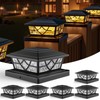 APONUO Solar Post Cap Lights, Warm White & Cool White,