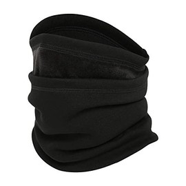 Neck Gaiter Warmer Ski Scarf Windproof Mask - Thick Fleece Cold Weather Face - Color: 1 Pack Thicken Neck Warmer