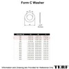 TERF® M5 X 12.5mm X 1mm Form C Flat Washer