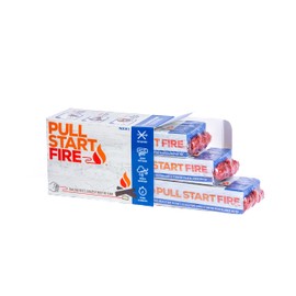 Pull Start Fire Pull Start Fire Pull String Firestarter | No Matches Required, Fire Starts in Seconds | for Campfires, Grill, Fireplace, BBQ | Lights Wet Wood, Easy to Use, Food Safe and Weather Resistant | 3 Pack