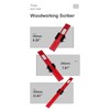 Set of 3 Woodworking Scriber Positioning Scribing Gauge Ruler Aluminum
