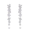 HAISWET Wedding Leaf Dangle Dangling Earrings for Women Bridal Statement