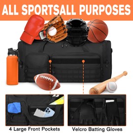 Goloni Baseball Bag,130L Heavy Duty Large Duffle Equipment Bag,Catchers Gear Bag for Baseball Equipment, Durable Sports Gym Equipment Travel Duffel Bag