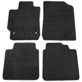 IKON MOTORSPORTS, Floor Mats Compatible with 2007-2011 Toyota Camry, Gray/Grey Nylon Carpet Front & Rear 4PC Set, 2008 2009 2010