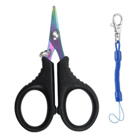 Fishing Scissors, 3 Pieces 95mm Stainless Steel Fishing Scissors, Portable Pliers Cutter, Braided Line Scissors, Fishing Tackle Scissors, Fishing Line Rig Heavy Duty Scissors, Multipurpose Scissors