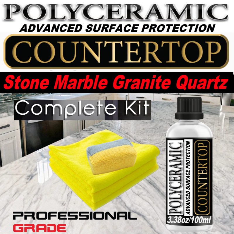 SUPERMAXX POLYCERAMIC COATING PROFESSIONAL GRANITE POLISH MARBLE COUNTERTOP PROTECTION