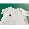 Miniblings Baby Bodysuit Shortsleeve Handmade Hand-Printed white Deer red Size
