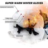 Ski Gloves, Snow Winter Gloves Warm Touchscreen Gloves Waterproof Outdoor