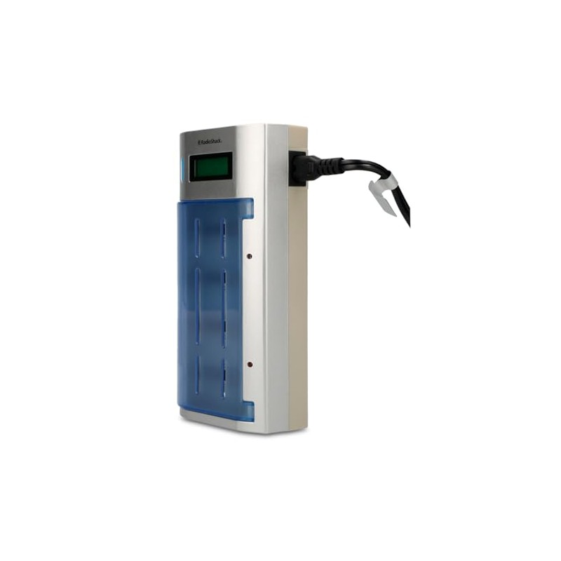 RadioShac Cargador de Pilas Recargables | Compatible con AA, AAA,