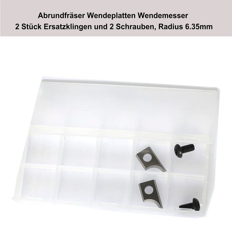 Sinoprotools Rounding Cutter Reversible Plates Reversible Blade 2 Pieces Replacement