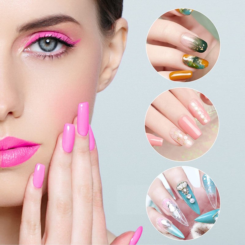 Dual Nail Forms Set, 120pcs Dual Forms Nails with 10pcs