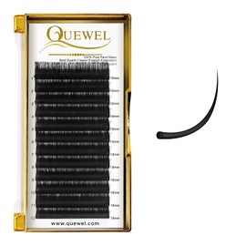 Classic Eyelash Extensions 0.18 D 18mm Lashes Extensions Supplies C/D Curl Single Length 9-20mm Mixed Length 9-16mm/15-20mm by QUEWEL (0.18 D 18)