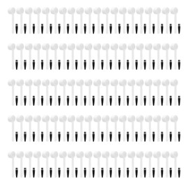 100Set Reusable 4g Coffee Measuring Spoon Brush Kit Coffee Making Accessory for Home Office Use