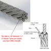 scottchen PRO Garage Door Safety Cable for Extension Springs Galvanized