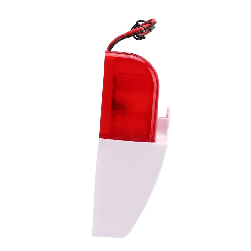 Luqeeg - Flash Siren with Cable, Red Flashing Light Siren,