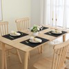 Homaxy Faux Leather Heat Resistant Placemats for Dining Table Set