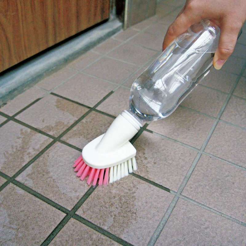 アズマ 掃除用ブラシ ペットでそうじゴシゴシブラッシング ブラシ幅7cm 全長7.5cm ペットボトルにつけるだけ AZ746