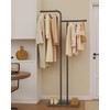GUOHNHE Metal Coat Rack Freestanding, Coat Hanger Stand with Rock
