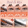 Seeklip Lash Clusters 147 Pcs 13-19mm Manga Eyelash Clusters &