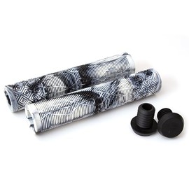 Clarks Cycle Systems C132 Rubber Handlebar Grips, White/Black, 168mm