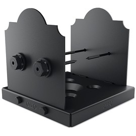 Ozco Laredo Sunset Lite 8x8 Post Base Kit, Includes Decorative Plates, Hex Cap Nuts, OWT Timber Screws, Galvanized Steel for Pergolas | 56624