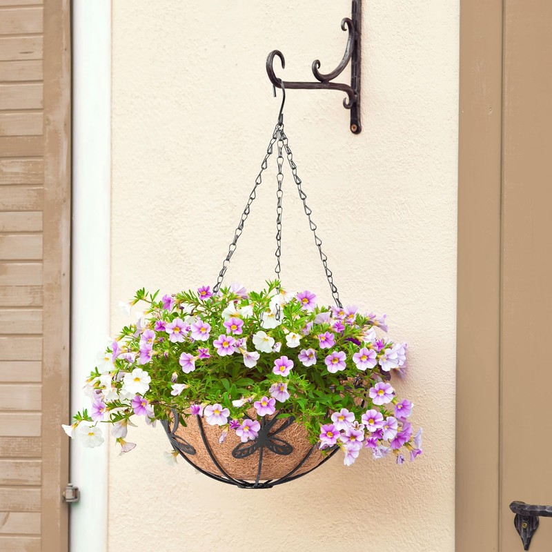 ARVINKEY Hanging Planters Indoor Outdoor Metal or Ceramic Various Sizes