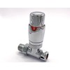 Greenedhouse ZZ-3023 Oslo Straight Chrome TRV and Lock Shield Valve