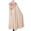 BLESSUME Priest Clergy Cape Coronation Print Costume Robe, beige