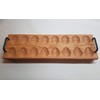 16 Count Egg Tray, Handcrafted Solid Wood, for Deviled Eggs,