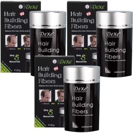 VERALY.MX  3 Packs de Fibras Capilares Dexe Naturales Ocultar Calvicie Tratamiento Disimular Perdida de Cabello Fibras Adherentes A prueva de Agua... 