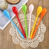 Plastic Spoons, 10 Pcs Reusable Long Handled Teaspoons Ice Cream
