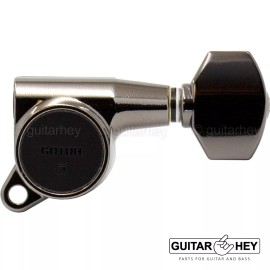 GOTOH (1) NEW Gotoh SG381-07 SINGLE Guitar Tuning Machine Head - SOLD INDIVIDUALLY - Cosmo Black, Bass Side