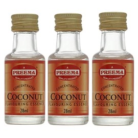 Preema Coconut Flavouring Essence 3X28ml For All Of Baking