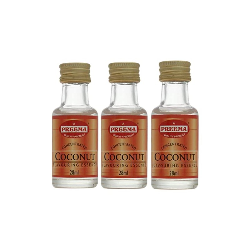 Preema Coconut Flavouring Essence 3X28ml For All Of Baking