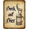 Decorative Tin Sign "Bock auf...Barley Juice"