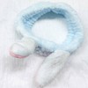 Rabbit Ear Face Wash Headband Makeup Hairband Makeup Band Blue 4ea