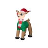 Gemmy Christmas Inflatable Rudolph The Red Nosed Reindeer in Santa