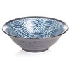 zen minded Japanese Ceramic Ramen Noodle Soup Bowl with Traditional
