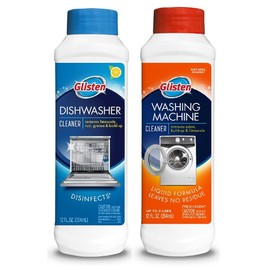Glisten Dishwasher Magic AND Washer Magic, Value Pack, 12 Fl. Oz. bottle of each