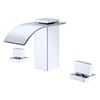 SUMERAIN 3 Hole Deck Mount Roman Tub Faucet Waterfall Bath