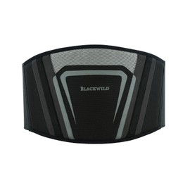 BLACKWILD Motorcycle Kidney Belt, Kidney Belt for Men and Women, Kidney Warmer, Lumbar Support, Kidney Belt, Effective Stabilisation, Black/Grey (2XL = 125-140 cm Waist Circumference)
