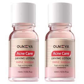 OUKEYA 2 x 10 ml Soothing & Matting Face Lotion with Mineral Complex and Niacinamide - For Blemished Skin and Expands Pores