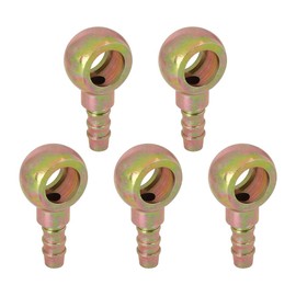 X AUTOHAUX 7.5mm ID Hose Barb 12mm Banjo Fitting Fuel Line Adapter Connector for Car 5pcs
