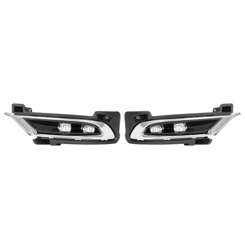 HECASA Pair LED Fog Light&Bezel&Molding Compatible with 2015-2024 Chrysler 300